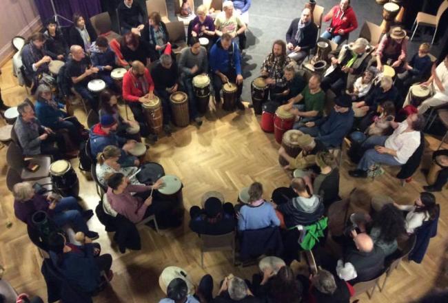 Public family friendly Drum Circle