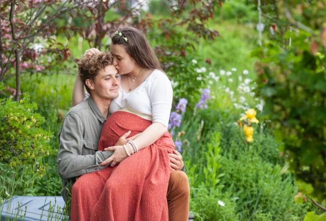portrétní fotografie v zahradě Anastazie