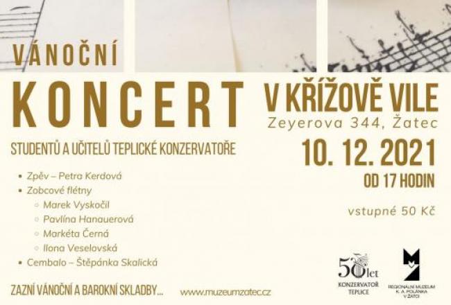Vánoční koncert studentů a učitelů teplické konzervatoře 
