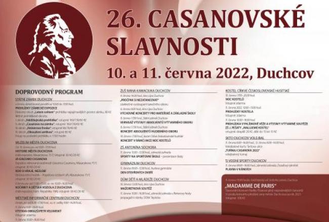 26. CASANOVSKÉ SLAVNOSTI 