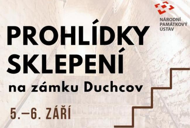 PROHLÍDKY SKLEPENÍ NA ZÁMKU DUCHCOV