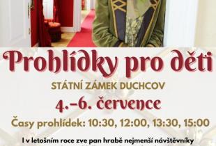 PROHLÍDKY PRO DĚTI NA ZÁMKU DUCHCOV