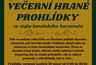 VEČERNÍ HRANÉ PROHLÍDKY