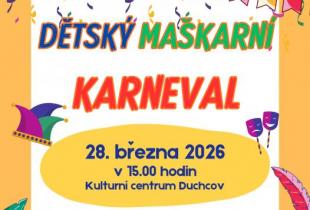 DĚTSKÝ MAŠKARNÍ KARNEVAL