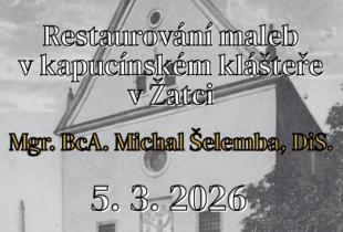 Restaurování maleb v kapucínském klášteře v Žatci 