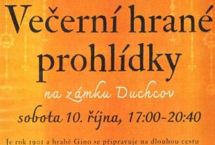 VEČERNÍ HRANÉ PROHLÍDKY